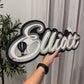Hot Air Balloon Triple Layer Acrylic Name Sign