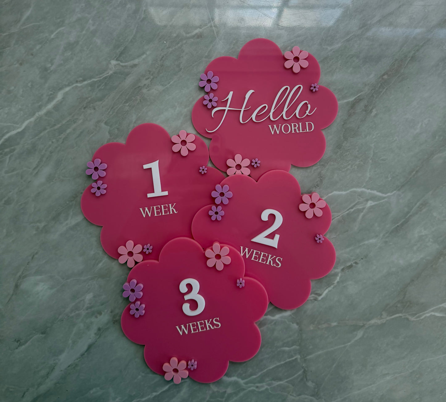 Baby Milestone - Flower