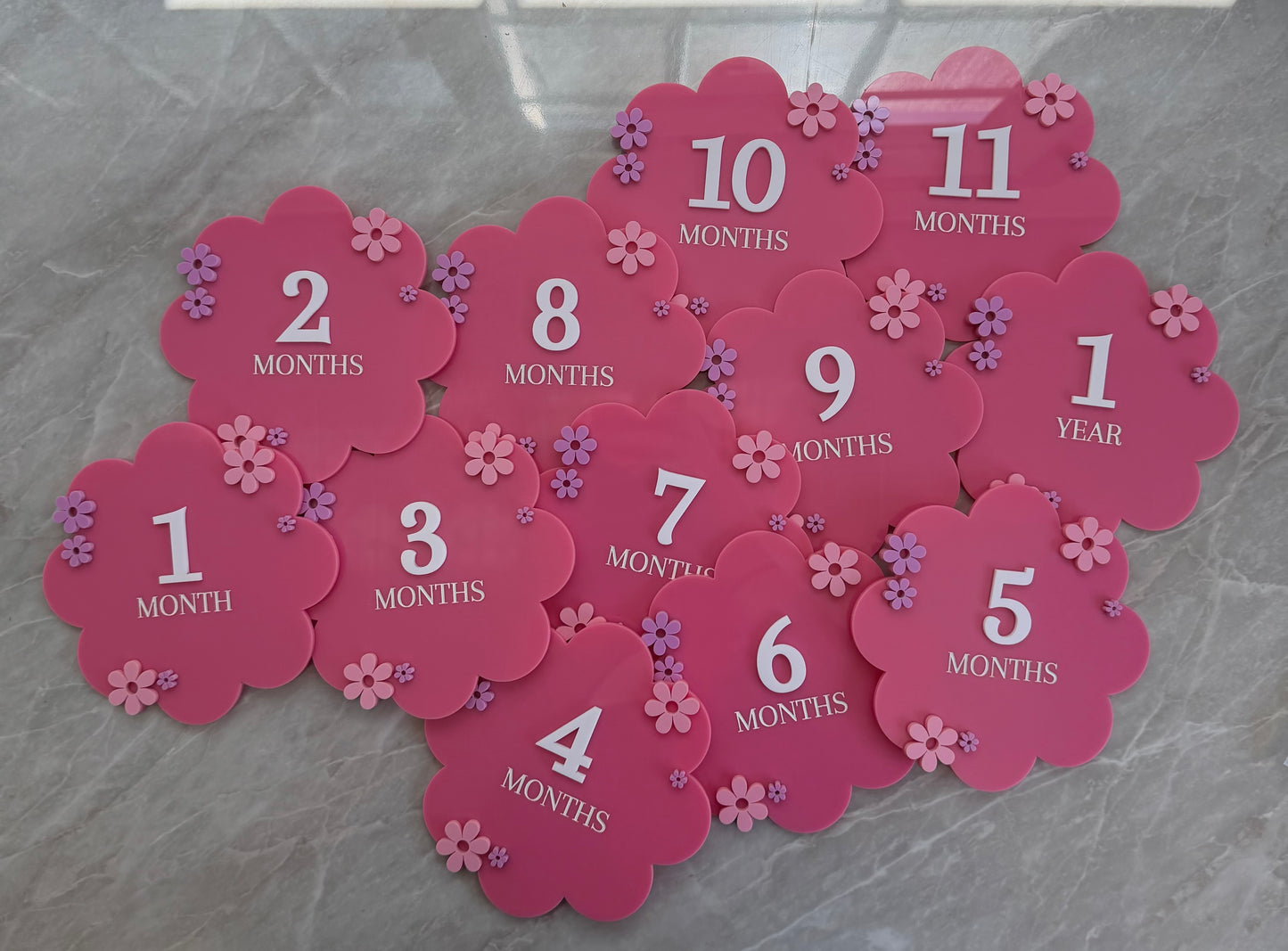 Baby Milestone - Flower