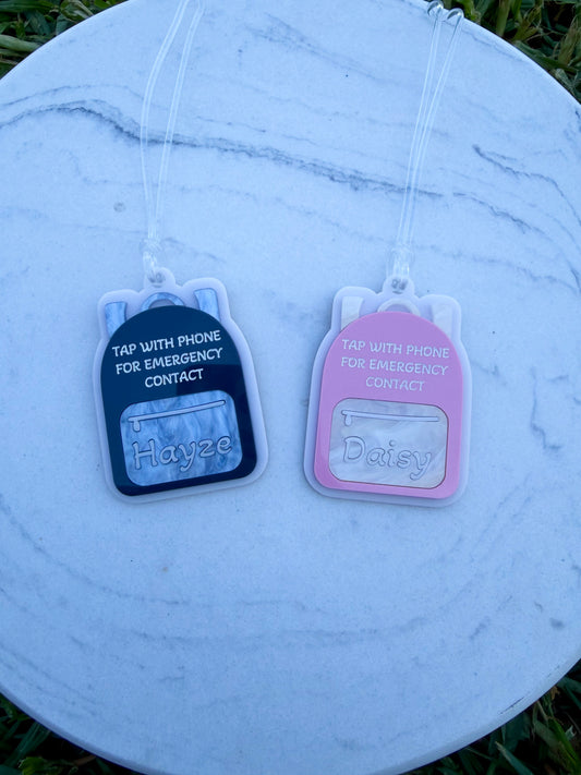 Emergency Contact Bag Tag